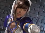 Kampf gegen das schöne Mädchen Chun Li